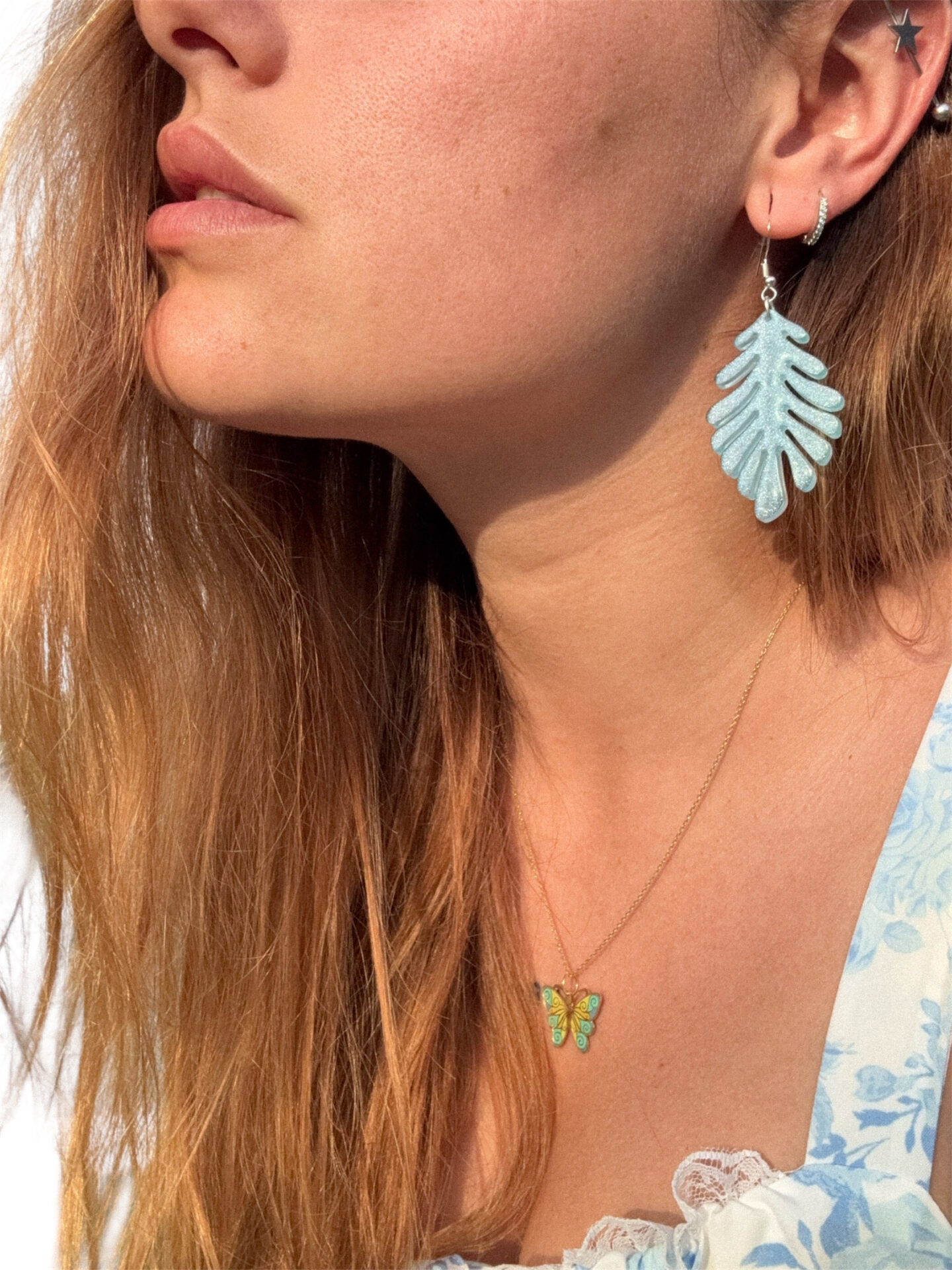Pendientes Monstera
